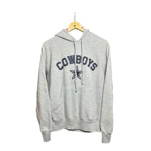 Dallas Cowboys Team Apparel Gray Hoodie Star Logo Pullover Sweatshirt